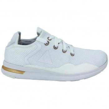 Le Coq Sportif Solas W Sparkly/S Leather Women's Trainers in White, Size UK 5