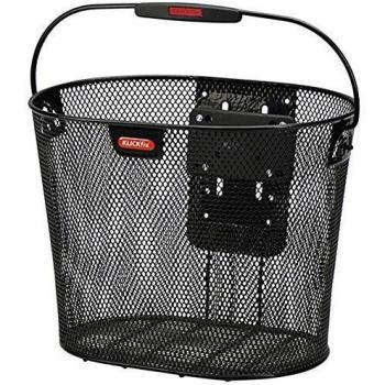 KlickFix Oval Plus 18L Front Basket – Steel Clip‑Handle