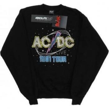 Moletom AC DC 1981 Live Tour Mujeres Negro