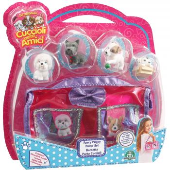 Set Amici Animali: 4 Cagnolini e Borsetta