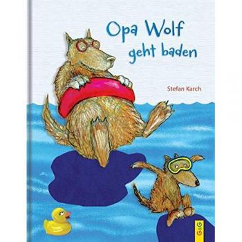 Opa Wolf geht baden