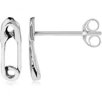 Pendientes de plata ley 925 diseño Imperdible