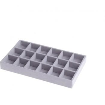 Boîte de rangement vitrine tiroir pour bijoux en velours