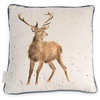 Wrendale Dekokissen mit Hirsch, 40x40cm