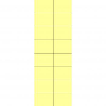 Étiquette auto‑adhésive Kores JetDenCre 105 × 37 mm – 100 unités jaune (laser/copieur)