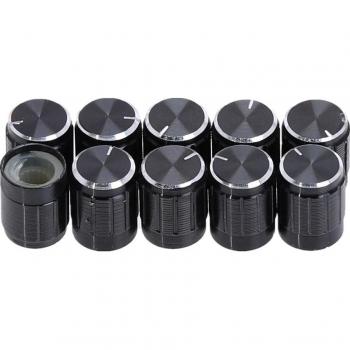 10Pcs 6mm Hole Diameter Rotary Knob Caps for Volume Control