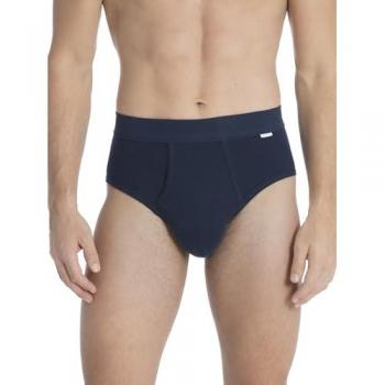 CALIDA Cotton 1:1 Herren-Slip mit Softbund – marineblau, Small