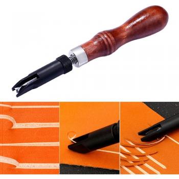 Leather Craft Grooving Tool with 15.7cm Handle