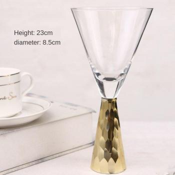 Vaso de whisky dorado