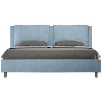 Cama Matrimonial Acoplada 190x200 Microfibra Azul Claro Antea