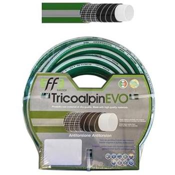 Tubo 5/8 Tricoalpin Evo EFFE bianco‑verde 25 m, uso giardino e irrigazione