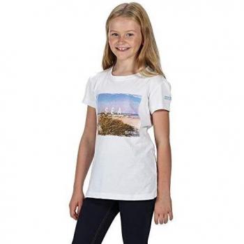 Regatta Kinder Bosley III T-Shirt, White Sea Breeze, 116