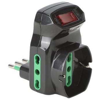 Adaptateur Triplet 10A-16A Schuko Fme