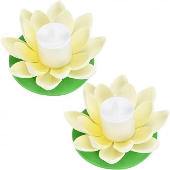 Bougeoir Électrique Lotus à Piles