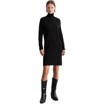 Elegantes Strickkleid in Schwarz von Marc O'Polo, Größe 38