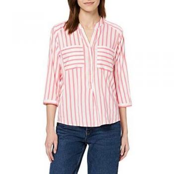 Vero Moda Vmerika Rayée 3/4 Chemise Top E10 Noos, Blanc Neige