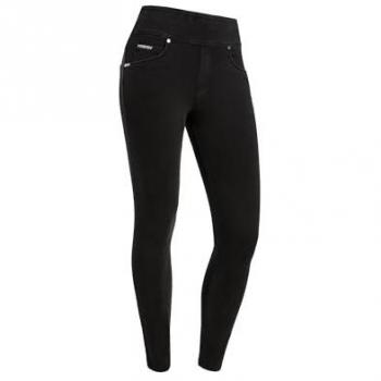 Jegging Freddy Carryover Now in Cotone – Donna, Nero, Con Vita Risvoltabile