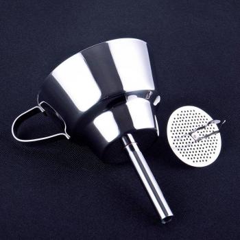 Entonnoir Conique Inox Multi‑Usage – Huile, Sirop, Gâteau