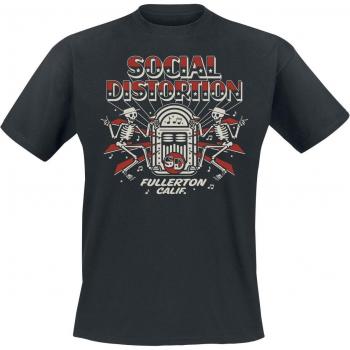 T-Shirt Social Distortion Jukebox Skelly Uomo Nero XL