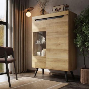 Credenza Modulare Vetro 90×39,5×135