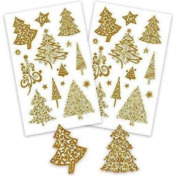 Avery Zweckform Autocollants Noël arbres 30 stickers