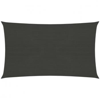 VidaXL Outdoor Shade Sail 160 g/m² Anthracite 5x8 m HDPE