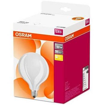 Lampadina LED Forma di Palla Osram 6.5W E27 Bianco Caldo