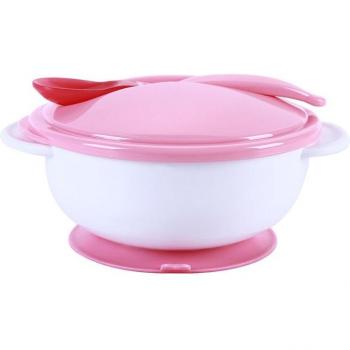 Suction Cup Toddler Feeding Dish with Lid