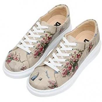 Vegane Plateausneaker DOGO Myra Mexican Damen, Größe 39, rot