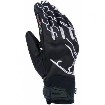 Guantes Bering Walshe para Motocicleta Negro/Blanco