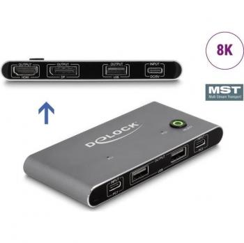 Dispositivo Switch Keyboard-Video-Mouse 11485 Antracite DeLOCK