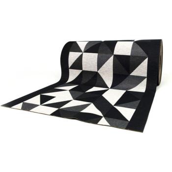 Passatoia Antiscivolo Nero 57x600 in Tessuto Jacquard