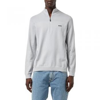 Pull-over Hugo Boss Momentum-X 1/4-Zip Gris Clair