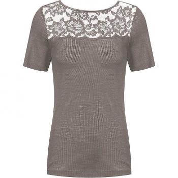 T-shirt femme Mey Wool Love taupe clair