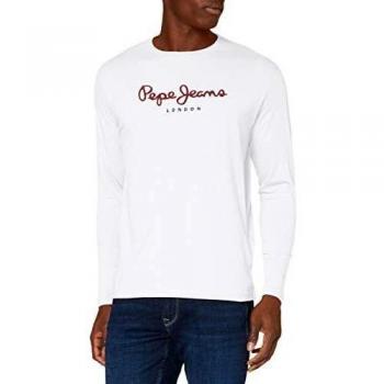 T-Shirt Pepe Jeans Eggo Long Homme Blanc