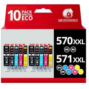 Pack Économique de Cartouches d'Encre Canon 570 571