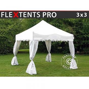 Tonnelet Pliant Chapiteau 3x3m – Vague Blanche