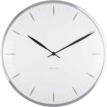 Horloge Murale Leaf – Diamètre 40 cm, Couleur Blanc