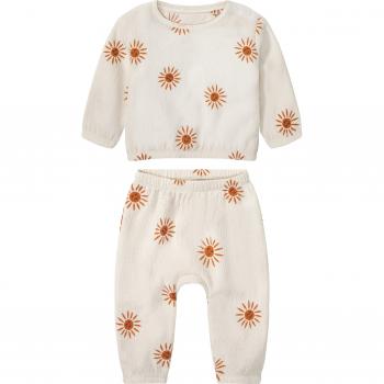 Ensemble bébé 2 pièces beige avec soleil (0-2 mois)