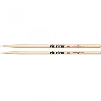 Vic Firth 5AN Nylon Tip Hickory Drumsticks 4 Pair Value Bundle