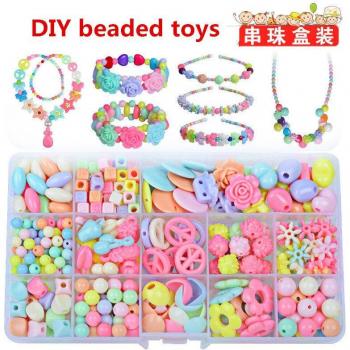 15-Grid Creative Bead Bracelet and Necklace Set