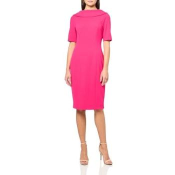 Robe Sheath Rose avec Col Roulé Adrianna Papell UK 12