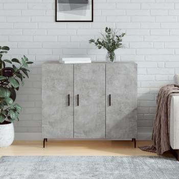 Meuble buffet gris béton 90x34x80 cm (vidaXL)