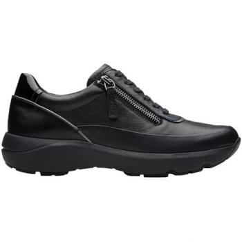 Clarks Damen Sneakers Tivoli Zip Schwarz 38 EU