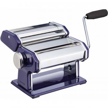Pasta Maker and Ravioli Cutter Set in Blue Stainless Steel