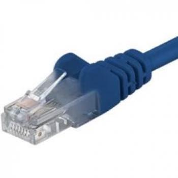 PremiumCord 1,5m Netzwerkkabel U/UTP CAT6 RJ45 blau