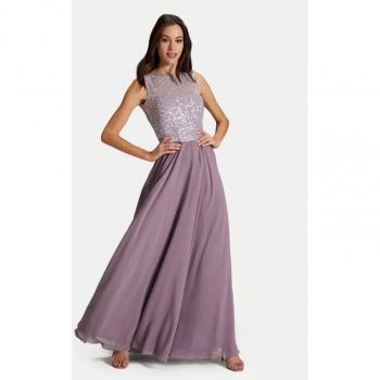 Schickes Swing Abendkleid 5AH15700 in Lila