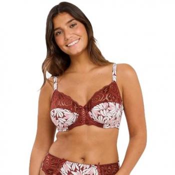 Soutien-gorge emboîtant Rouge Floral Amélie