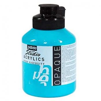 Pebeo Studio Acrylics Farbe Türkisblau 500 ml – Premiumkünstler