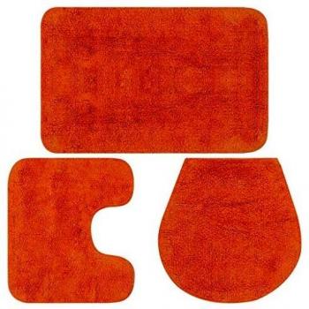 VidaXL 3-Piece Fabric Bath Mat Set